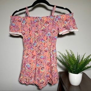 🌸3/$20 floral off shoulder flowy romper